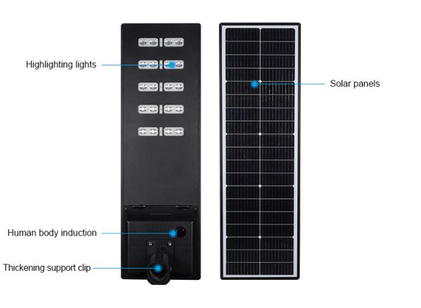 200 Lm/W Smart Solar LED Street Lights 50W Solar Powered Outdoor Luminaire