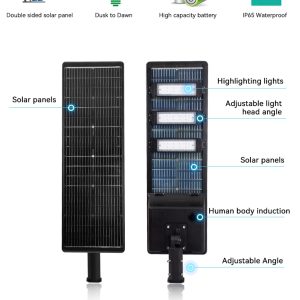 Intelligent Sensor Outdoor Luminaria All in One Solar Street LED Light